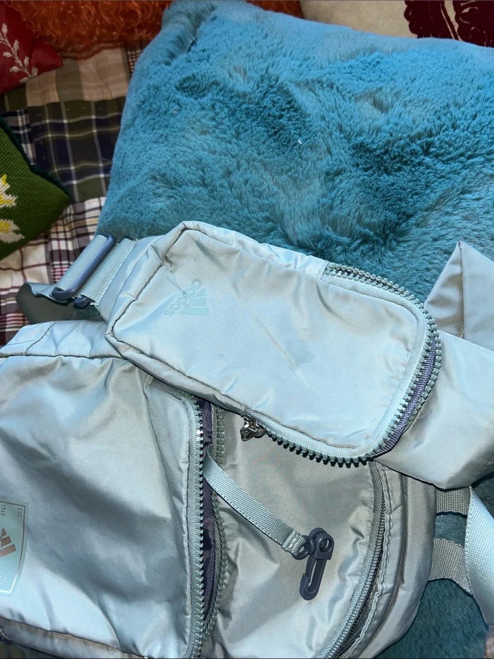 adidas Pale green Mini Backpack with phone Pouch - Picture 5 of 5